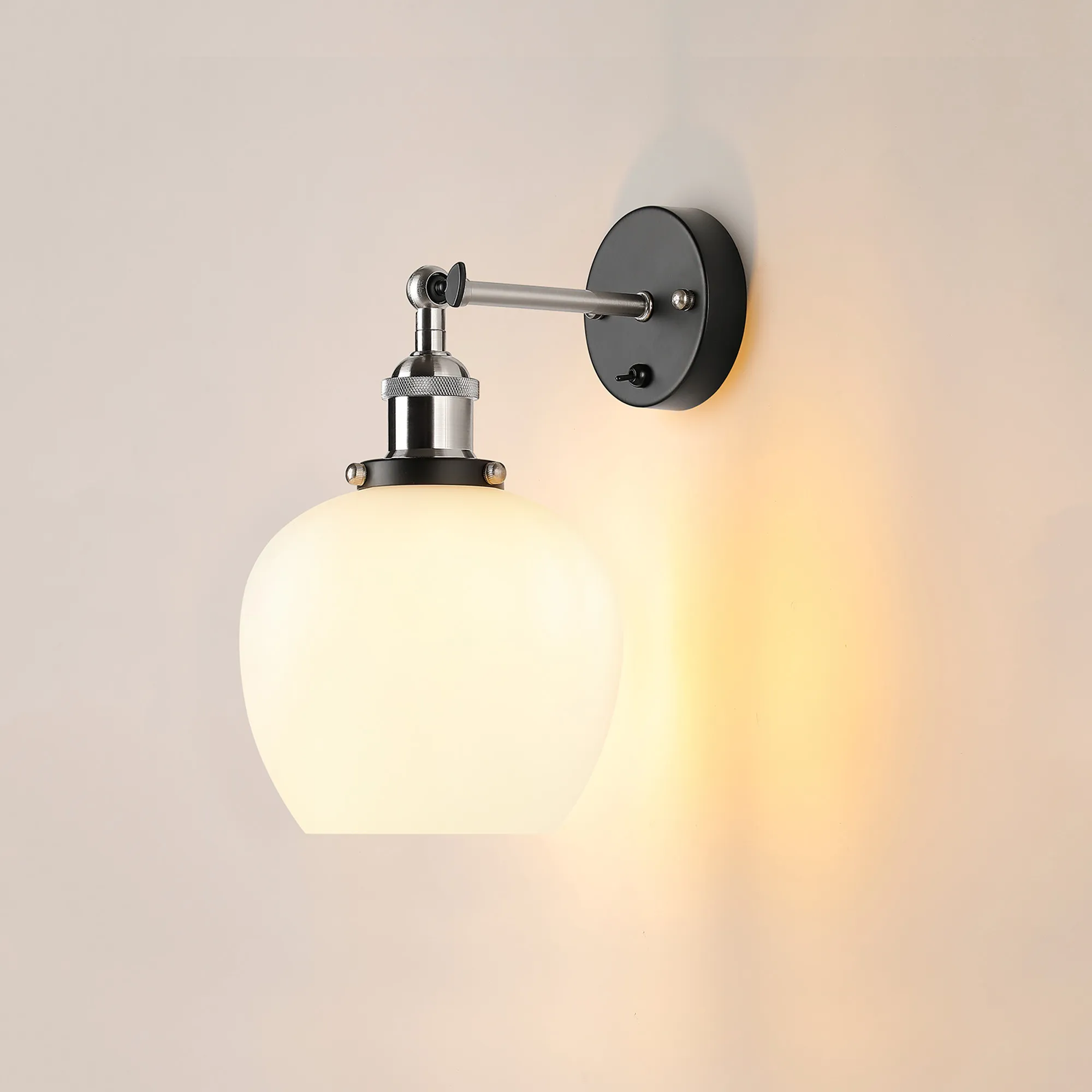 Cawdor Satin Nickel Wall Lights Deco Armed Wall Lights
